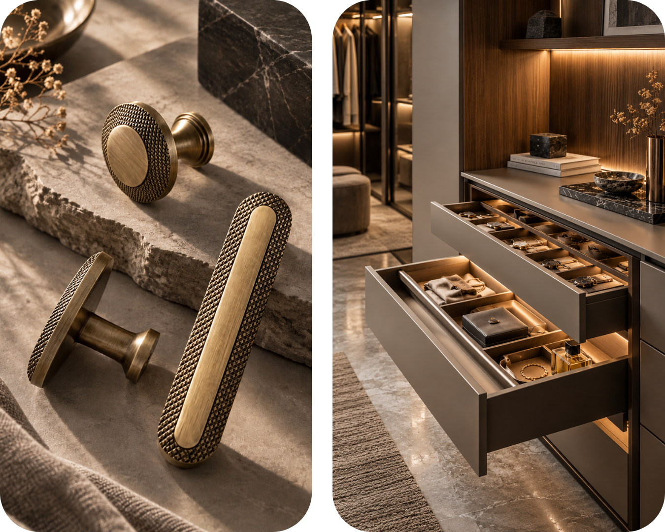 Cabinet handles and accessories