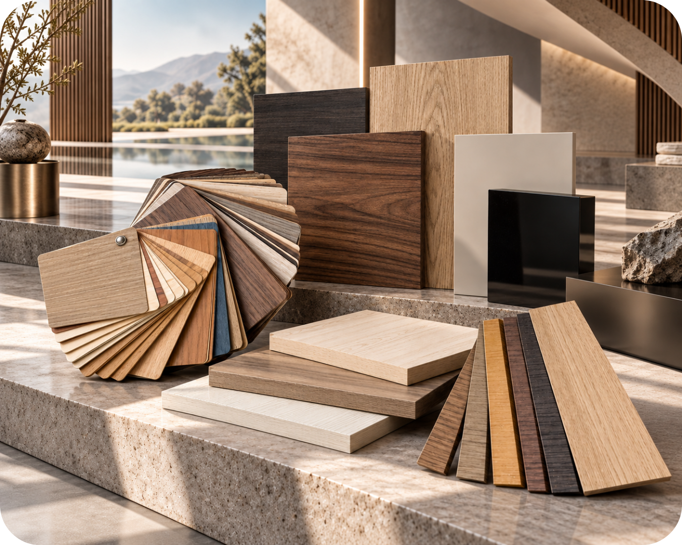 HPL laminate swatches